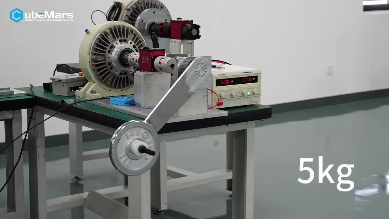 Nuevo motor CubeMars en pruebas: 245 Nm de par de pico con 35 kg de carga